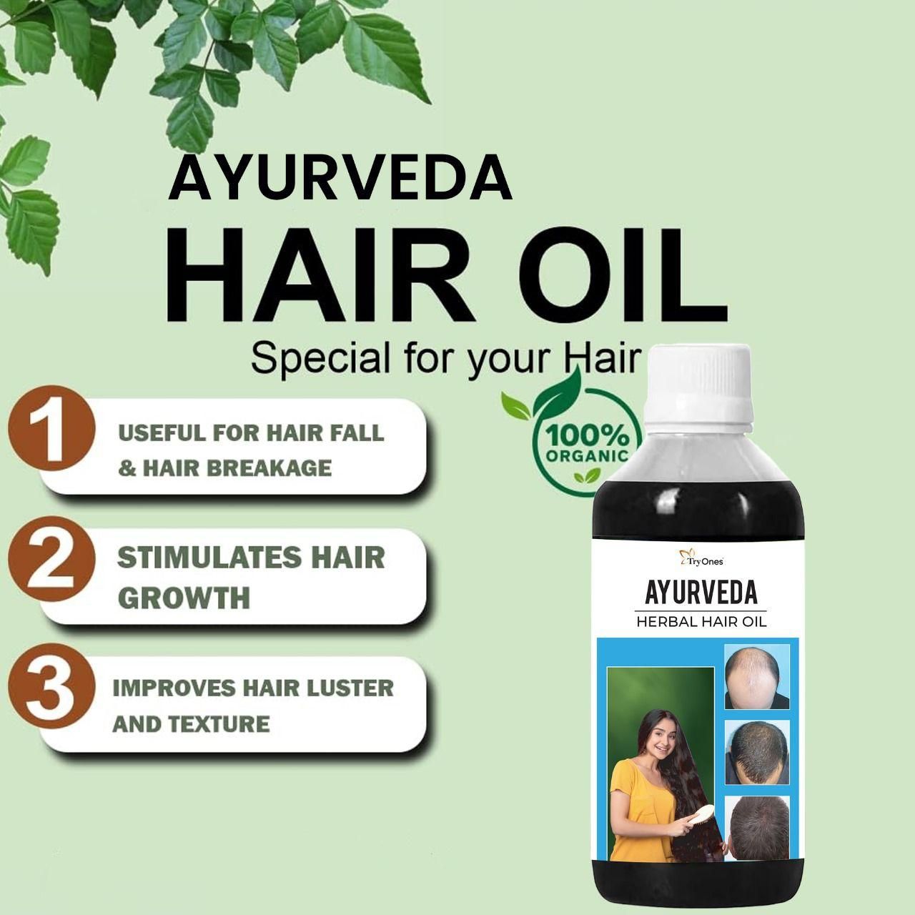 Ayurveda Herbal Hair Oil 100ML (Pack of 2)