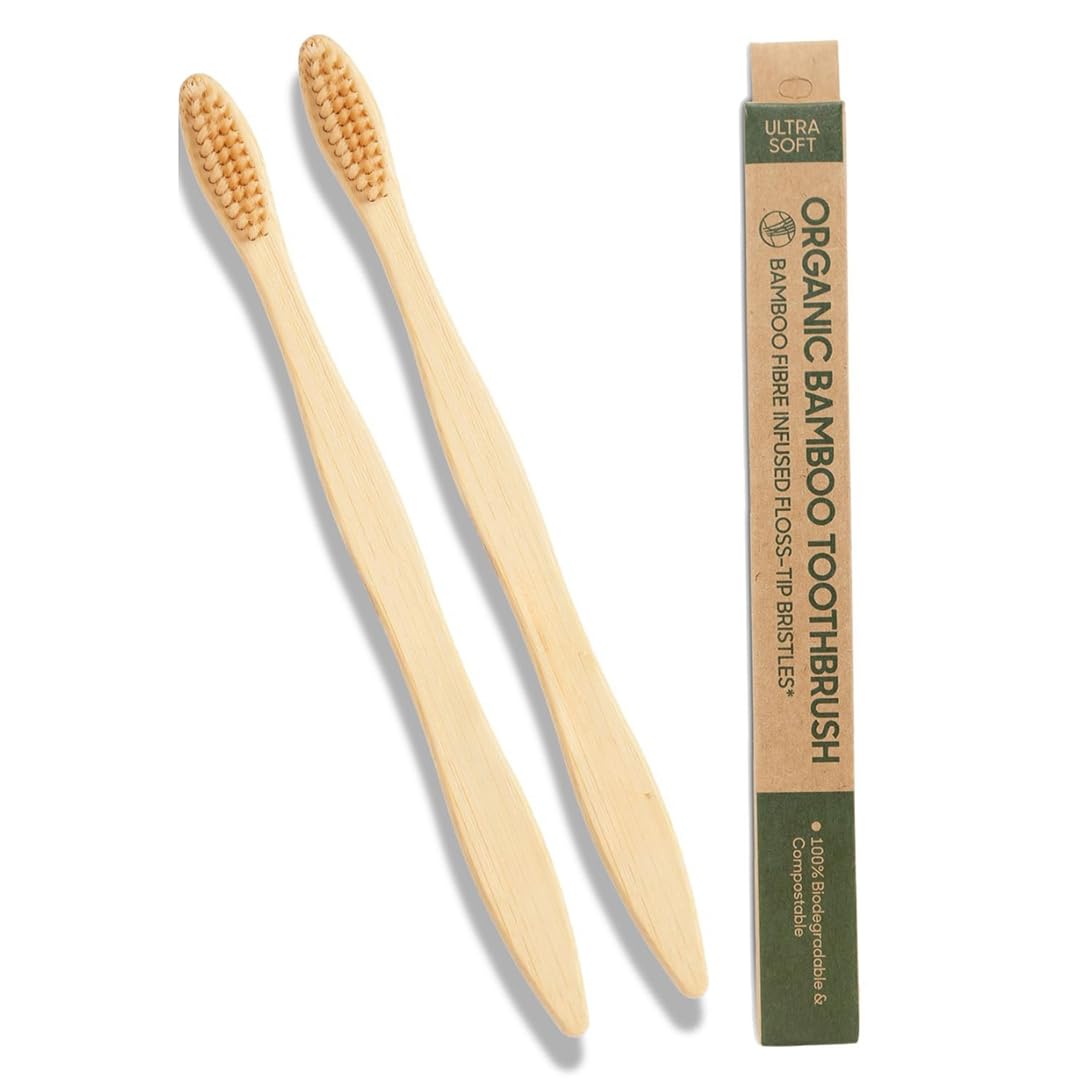 Natural Toothbrush with wooden handle
